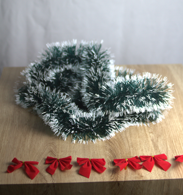 Lote 3 guirlandas pretas natalinas (6 m total)