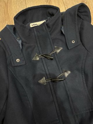 Trenca larga azul marino Lefties