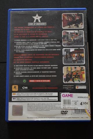 PlayStation 2 State of Emergency PS2 Videojuego
