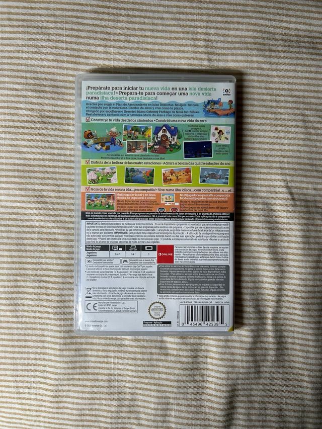 Caja y portada Animal Crossing New Horizons