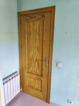 Puerta interior madera maciza
