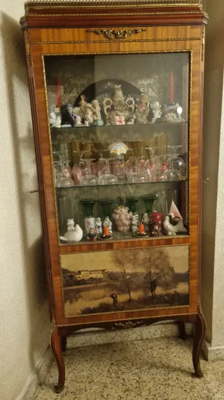 Vitrina Vintage Madera y Cristal