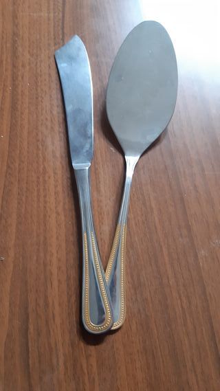 Posate da dolce Gottinghen oro e acciaio inox