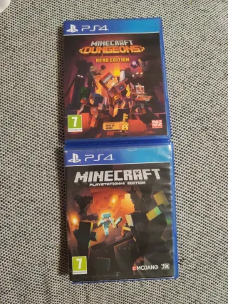 Lote Minecraft Dungeons y Minecraft PS4