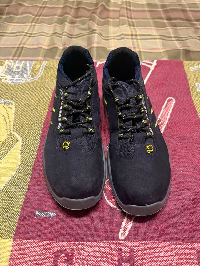 Zapatos de seguridad Base azul y amarillo