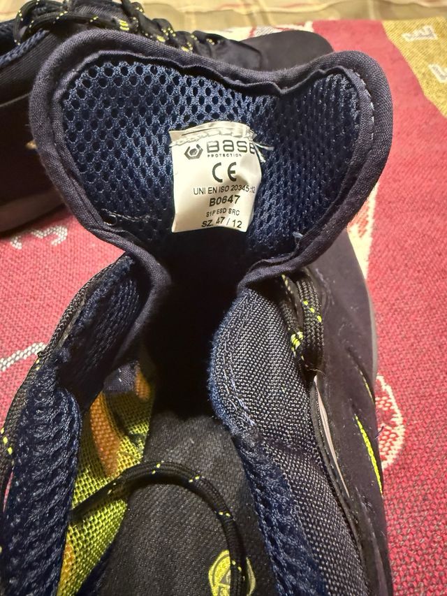 Zapatos de seguridad Base azul y amarillo