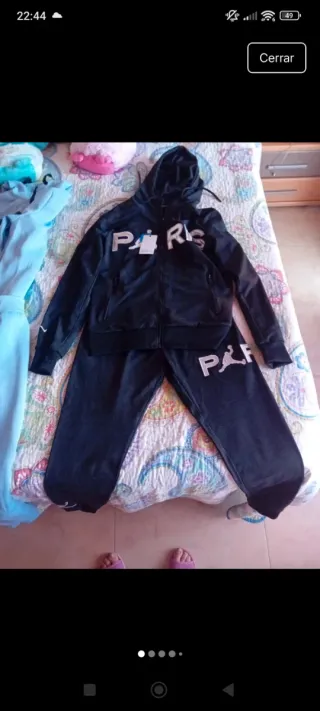 Chándal niño negro sin marca  Nuevo con etiqueta