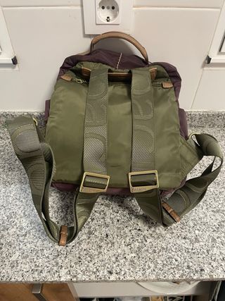 Mochila Abbacino verde y morada