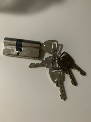 Bombín de seguridad con 5 llaves