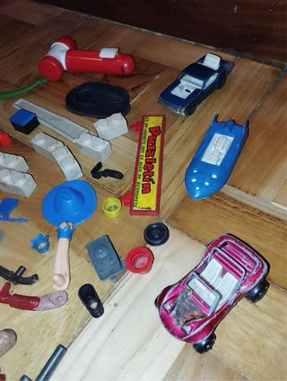 Lote piezas y complementos juguetes antiguos