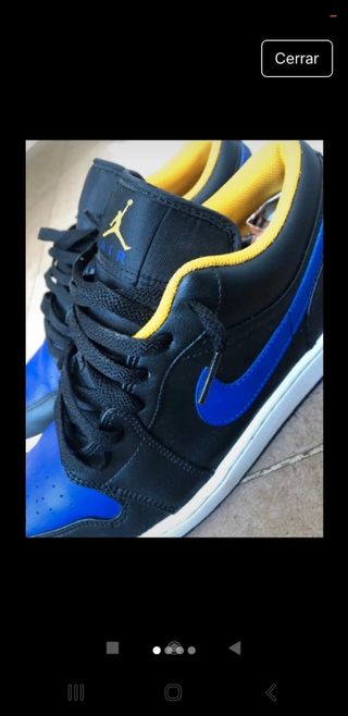 Jordan Air Zapatillas Negras y Azules