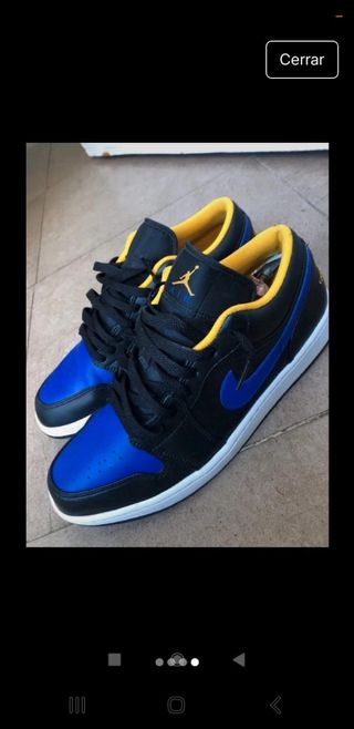 Jordan Air Zapatillas Negras y Azules