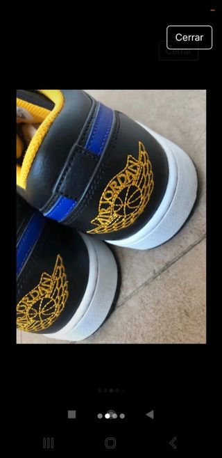 Jordan Air Zapatillas Negras y Azules