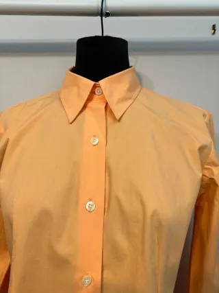Camisa Barbour Algodón Naranja
