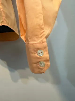 Camisa Barbour Algodón Naranja