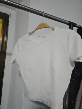 Camiseta Pull&Bear blanca talla XS