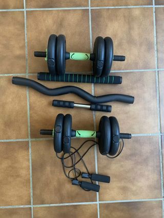 ◆NUEVO PRECINTADO◆ Juego de pesas 20Kg a estrenar