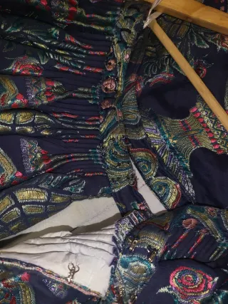 Traje de Fallera azul oscuro