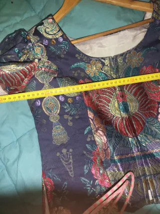 Traje de Fallera azul oscuro