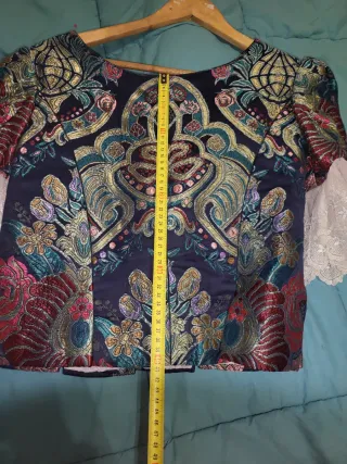 Traje de Fallera azul oscuro