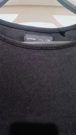 Vestido de punto negro largo