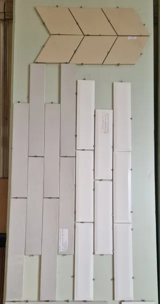 Azulejo tipo metro revestimiento