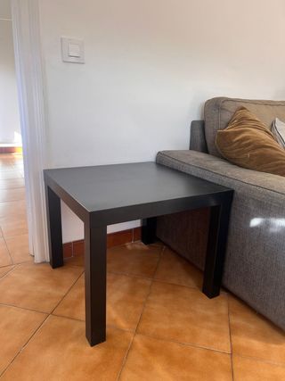 Mesa auxiliar Ikea Lack 55x55cm Negra