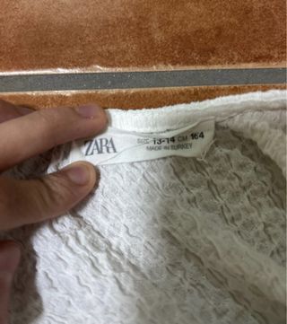Mono Zara blanco talla 13/14 años