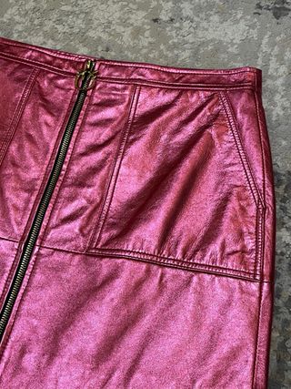 Minigonna Pinko metallizzata fucsia tg S