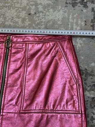 Minigonna Pinko metallizzata fucsia tg S