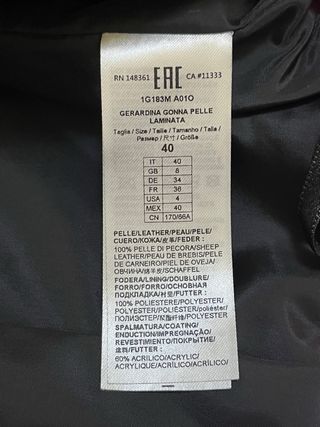 Minigonna Pinko metallizzata fucsia tg S