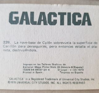 31 Cromos Galáctica (1978) Star Wars