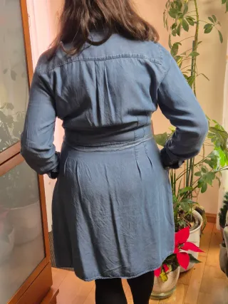 Vestido Vaquero Camisero con Bordado