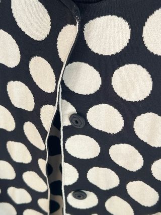 Spolverino pois bianco e nero