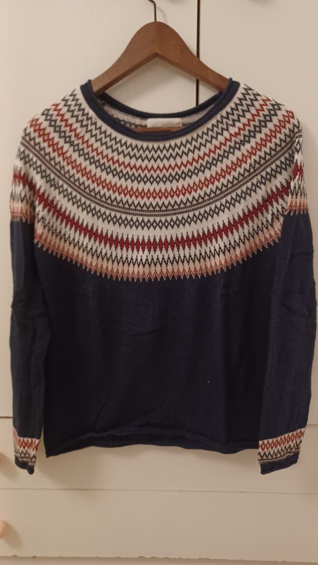 Jersey Springfield azul con cenefas