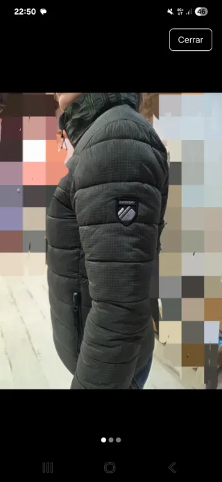 Plumas Superdry Talla S Verde