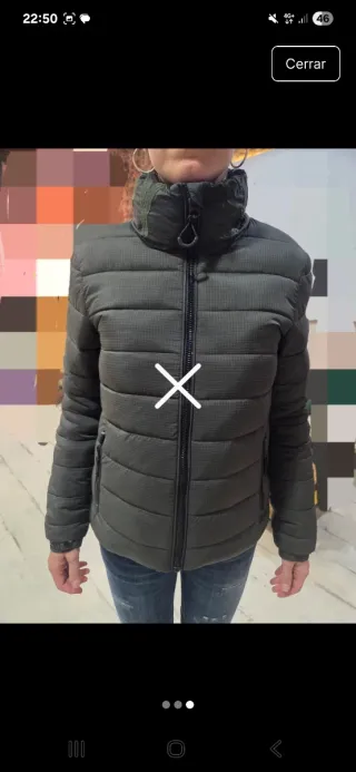 Plumas Superdry Talla S Verde