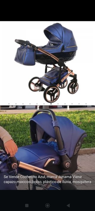 Cochecito Junama Azul Completo