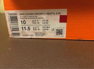 Nike ZoomX Vaporfly Talla 44