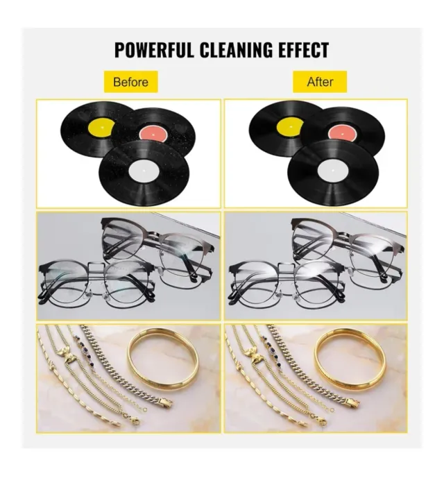 Pulitore Ultrasuoni Professionale Vinili Vevor 6L