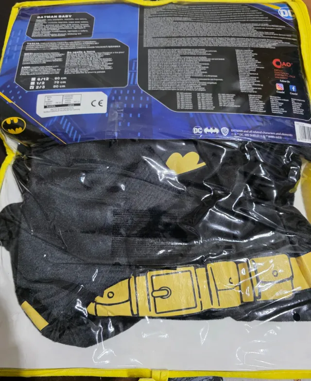 Disfraz Batman Bebé Talla 2-3 Años