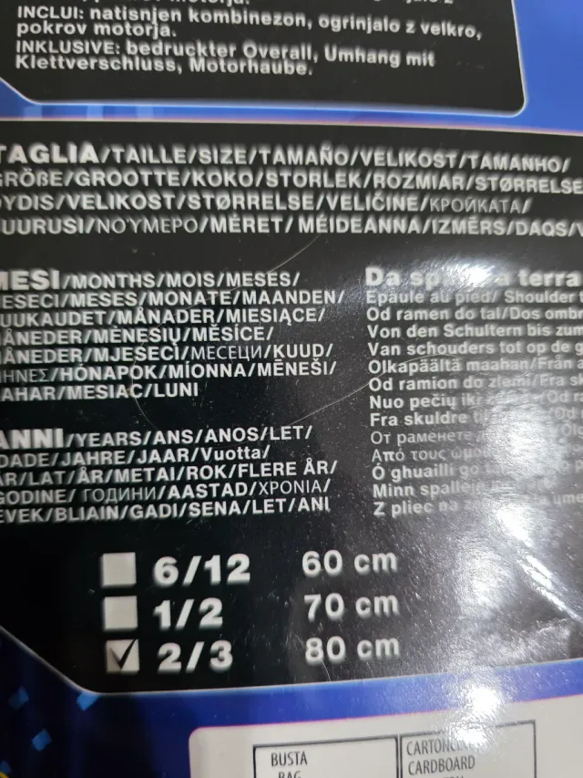 Disfraz Batman Bebé Talla 2-3 Años