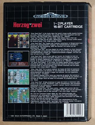 Herzog Zwei - Sega Mega Drive PAL Completo