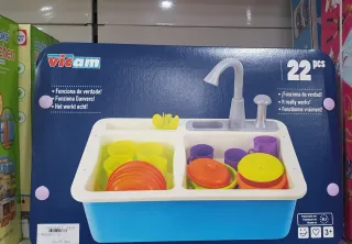 Fregadero de juguete Vicam 22 piezas
