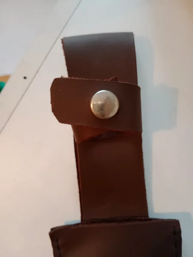 Fodero in pelle artigianale per coltello grande