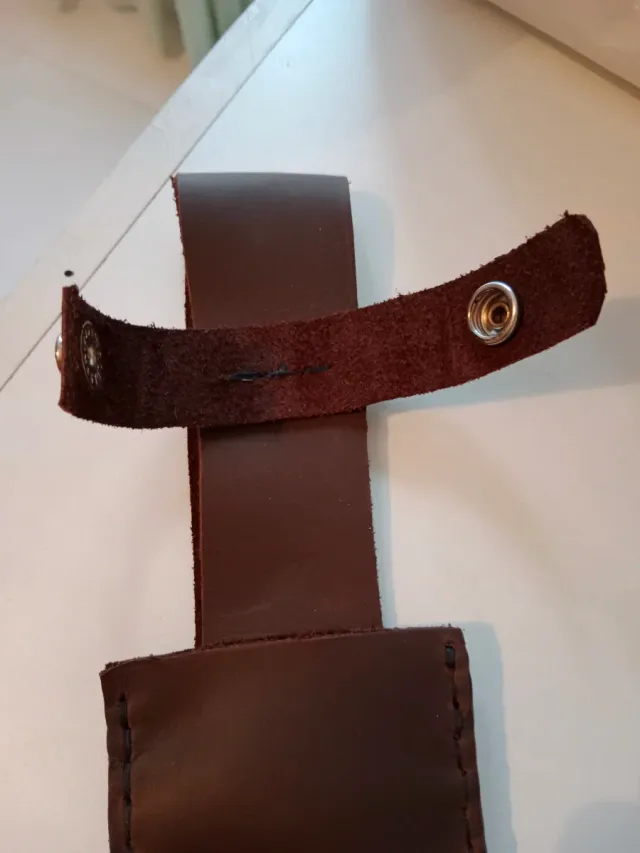 Fodero in pelle artigianale per coltello grande