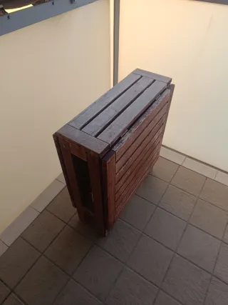 Mesa y Silla de Jardín Madera se vende junto o sep