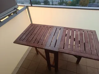 Mesa y Silla de Jardín Madera se vende junto o sep