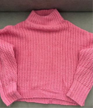 Jersey rosa cuello alto