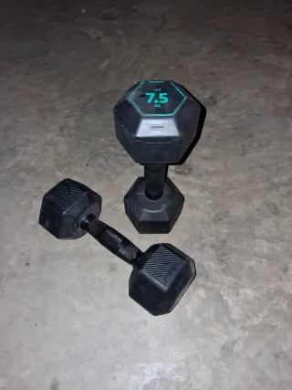 Manubri esagonali da 7,5 kg (coppia)